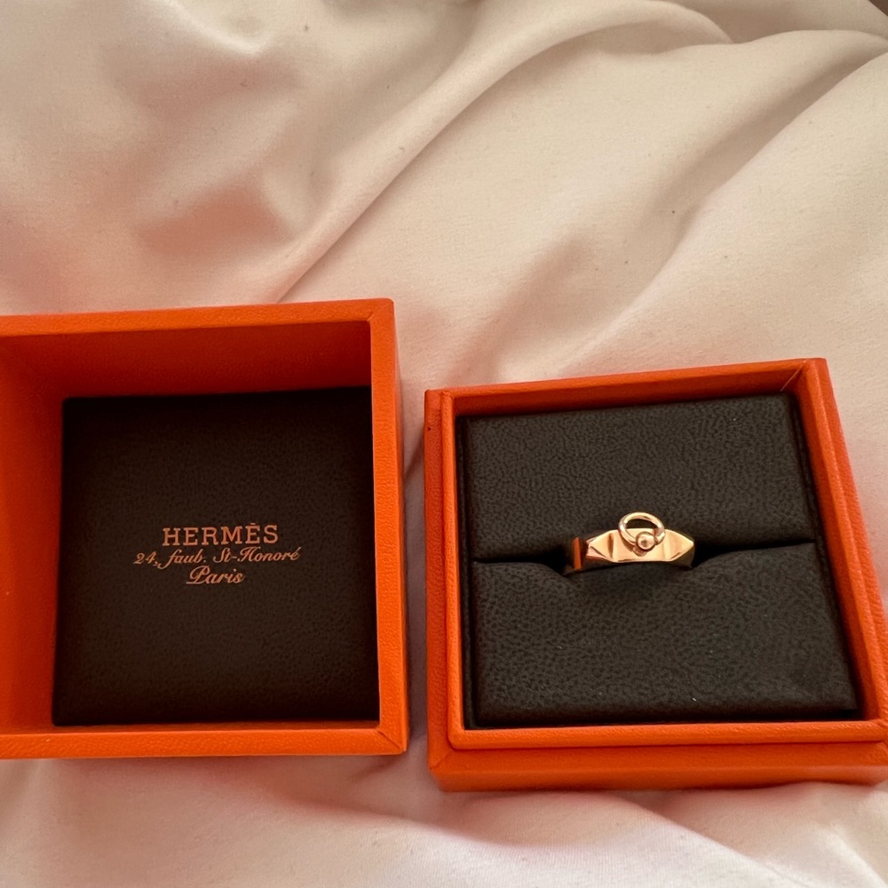 Hermes CDC ring & Galop ring both size 53.
